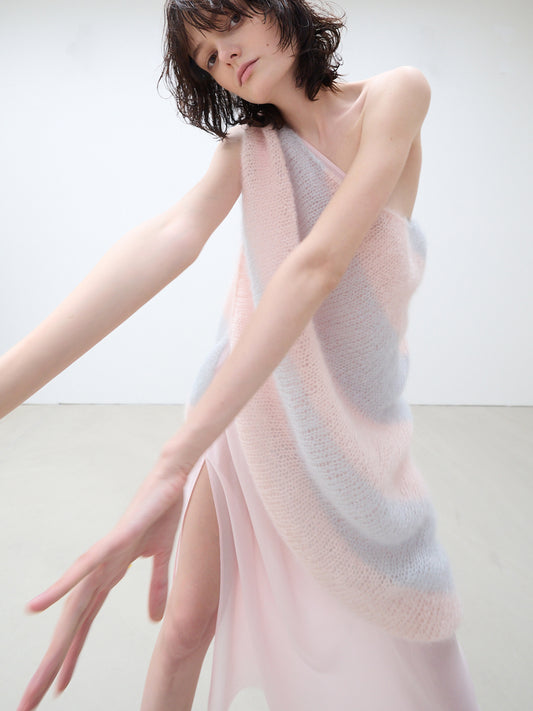 One shoulder knitted top