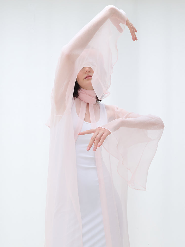 Long chiffon shirt