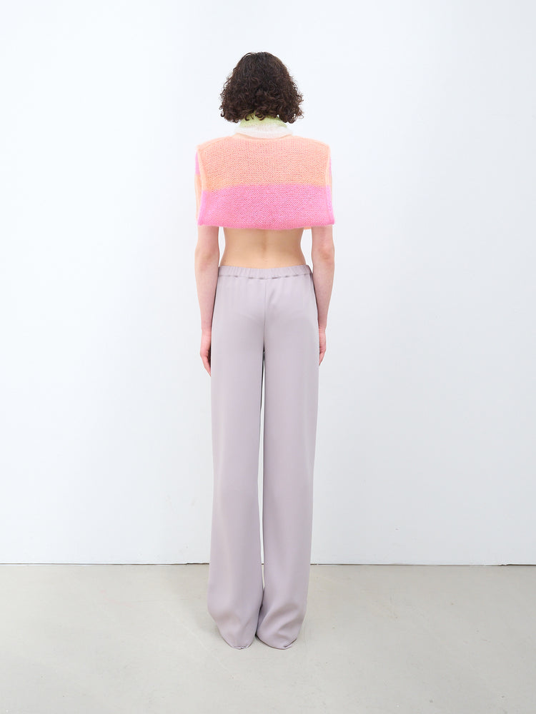 Wide georgette trousers
